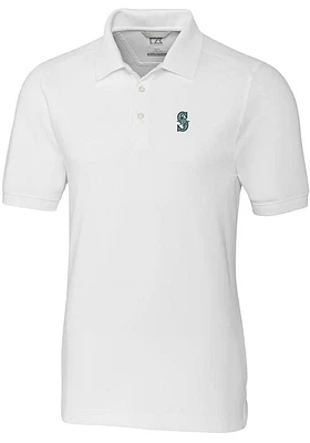 Cutter and Buck Seattle Mariners Mens Advantage Short Sleeve Polo