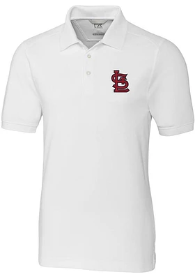 Cutter and Buck St Louis Cardinals Mens STL Logo Advantage Short Sleeve Polo