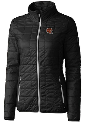 Cutter and Buck Cincinnati Bengals Womens Helmet Rainier PrimaLoft Filled Jacket