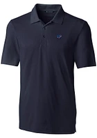 Cutter and Buck Cincinnati Bengals Navy Blue Americana Forge Big Tall Polo