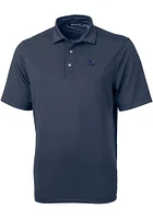 Cutter and Buck Cincinnati Bengals Navy Blue Americana Virtue Eco Pique Big Tall Polo