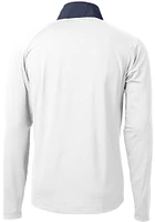 Cutter and Buck Cincinnati Bengals Mens White Americana Adapt Eco Hybrid Long Sleeve 1/4 Zip Pul..