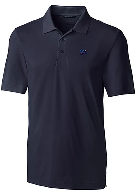 Cutter and Buck Cincinnati Bengals Mens Navy Blue Americana Forge Short Sleeve Polo