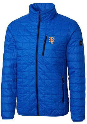 Cutter and Buck New York Mets Mens Blue Rainier PrimaLoft Puffer Filled Jacket