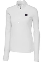 Cutter and Buck Cincinnati Bengals Womens White Americana Traverse 1/4 Zip Pullover