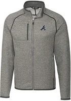 Cutter and Buck Atlanta Braves Mens Mainsail Medium Weight Jacket