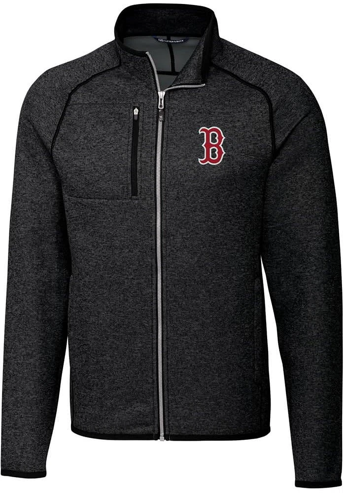 Cutter and Buck Boston Red Sox Mens Charcoal Mainsail Medium Weight Jacket