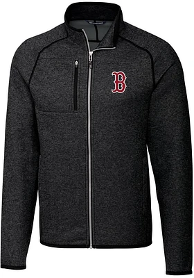 Cutter and Buck Boston Red Sox Mens Charcoal Mainsail Medium Weight Jacket