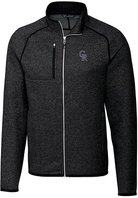 Cutter and Buck Colorado Rockies Mens Charcoal Mainsail Medium Weight Jacket