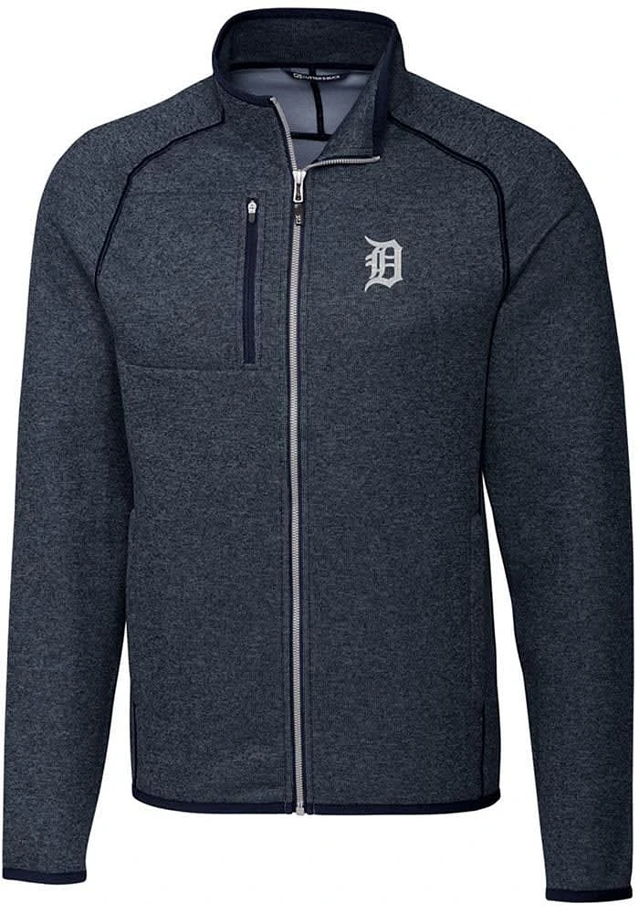 Cutter and Buck Detroit Tigers Mens Navy Blue Mainsail Medium Weight Jacket