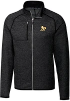 Cutter and Buck Oakland Athletics Mens Charcoal Mainsail Medium Weight Jacket