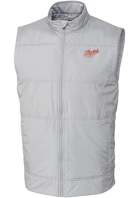 Cutter and Buck Dayton Flyers Mens Grey Stealth Vault Big Tall Vest