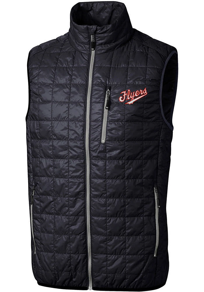 Cutter and Buck Dayton Flyers Big Tall Navy Blue Vault Rainier PrimaLoft Mens Vest