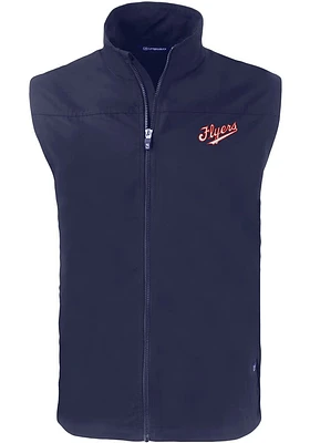 Cutter and Buck Dayton Flyers Big Tall Navy Blue Charter Vault Mens Vest