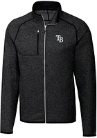 Cutter and Buck Tampa Bay Rays Mens Charcoal Mainsail Medium Weight Jacket