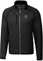 Cutter and Buck Texas Rangers Mens Charcoal Mainsail Medium Weight Jacket