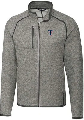 Cutter and Buck Texas Rangers Mens Mainsail Medium Weight Jacket