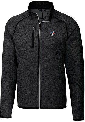 Cutter and Buck Toronto Blue Jays Mens Charcoal Mainsail Medium Weight Jacket