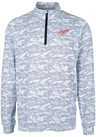 Cutter and Buck Dayton Flyers Mens Charcoal Traverse Vault Long Sleeve 1/4 Zip Pullover