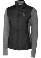 Cutter and Buck Colorado Rockies Womens Stealth Hybrid Quilted Medium Weight Jacket