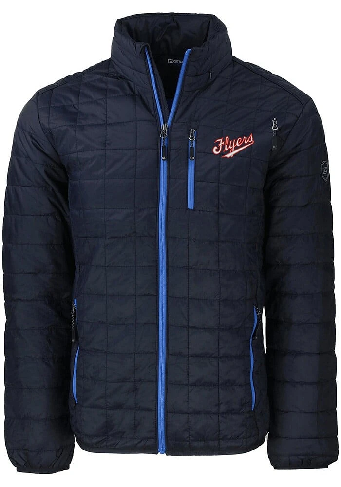 Cutter and Buck Dayton Flyers Mens Navy Blue Vault Rainier PrimaLoft Filled Jacket