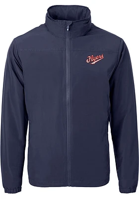 Cutter and Buck Dayton Flyers Mens Navy Blue Charter Eco Vault Light Weight Jacket