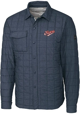 Cutter and Buck Dayton Flyers Mens Grey Vault Rainier PrimaLoft Outerwear Lined Jacket