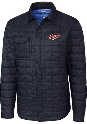 Cutter and Buck Dayton Flyers Mens Navy Blue Vault Rainier PrimaLoft Outerwear Lined Jacket