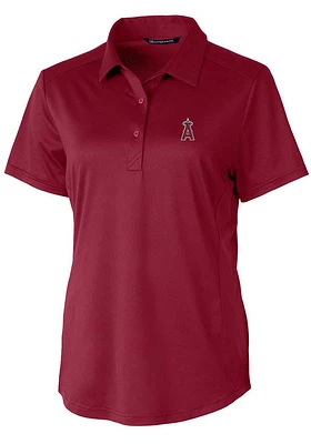 Cutter and Buck Los Angeles Angels Womens Prospect Textured Short Sleeve Polo Shirt