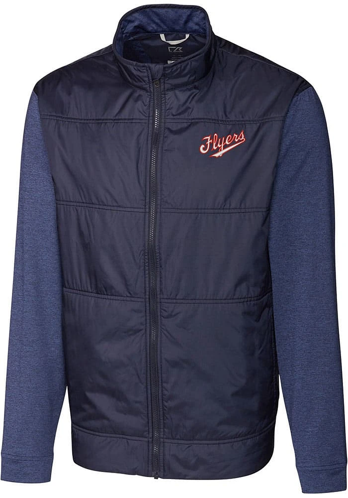 Cutter and Buck Dayton Flyers Mens Navy Blue Stealth Vault Medium Weight Jacket