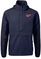 Cutter and Buck Dayton Flyers Mens Navy Blue Vault Charter Eco Pullover Jackets