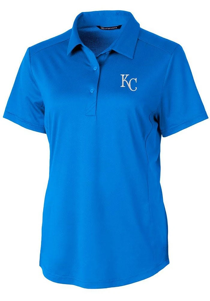 Cutter and Buck Kansas City Royals Womens Prospect Textured Short Sleeve Polo Shirt