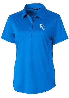 Cutter and Buck Kansas City Royals Womens Prospect Textured Short Sleeve Polo Shirt