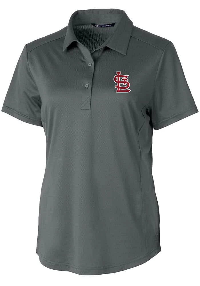 Cutter and Buck St Louis Cardinals Womens Prospect Textured Short Sleeve Polo Shirt