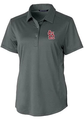 Cutter and Buck St Louis Cardinals Womens Prospect Textured Short Sleeve Polo Shirt
