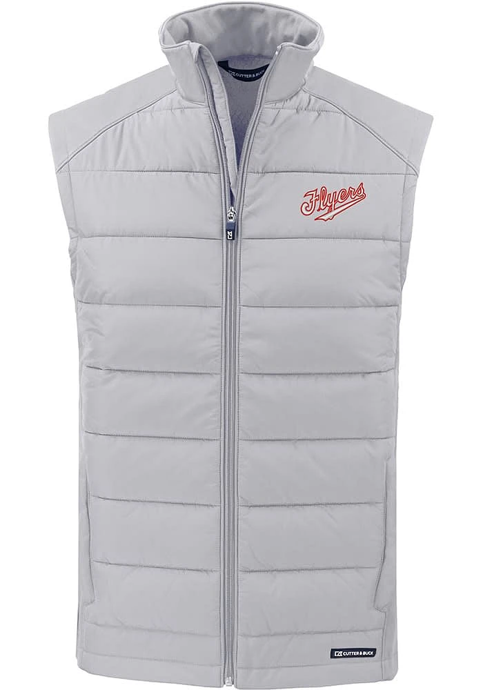 Cutter and Buck Dayton Flyers Mens Charcoal Vault Evoke Sleeveless Jacket