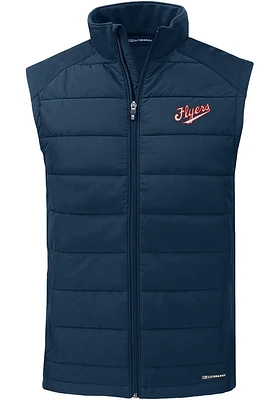 Cutter and Buck Dayton Flyers Mens Navy Blue Evoke Vault Sleeveless Jacket