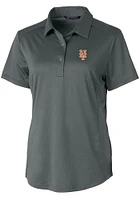 Cutter and Buck New York Mets Womens Prospect Textured Short Sleeve Polo Shirt