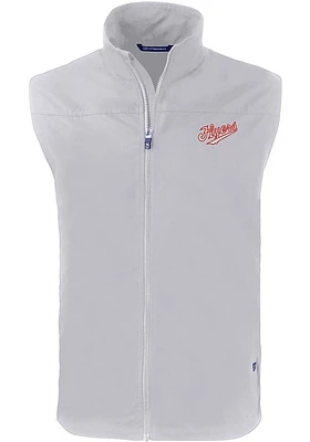 Cutter and Buck Dayton Flyers Mens Grey Charter Vault Sleeveless Jacket