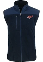 Cutter and Buck Dayton Flyers Mens Navy Blue Cascade Sherpa Vault Sleeveless Jacket