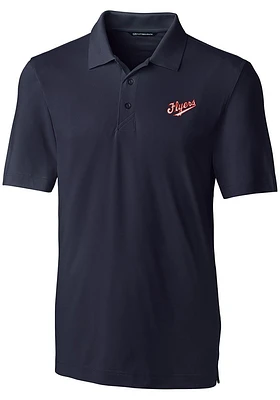 Cutter and Buck Dayton Flyers Mens Navy Blue Vault Forge Short Sleeve Polo