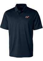 Cutter and Buck Dayton Flyers Mens Navy Blue Prospect Vault Short Sleeve Polo