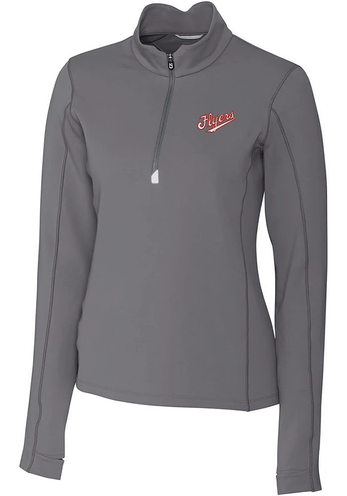 Cutter and Buck Dayton Flyers Womens Traverse Vault 1/4 Zip Pullover