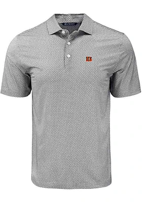 Cutter and Buck Cincinnati Bengals Mens  Diamond Dot Short Sleeve Polo