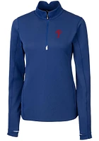 Cutter and Buck Philadelphia Phillies Womens Traverse Qtr Zip