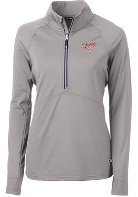 Cutter and Buck Dayton Flyers Womens Adapt Eco Vault 1/4 Zip Pullover