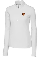 Cutter and Buck Baltimore Orioles Womens Traverse Qtr Zip