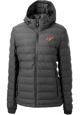 Cutter and Buck Dayton Flyers Womens Grey Mission Ridge Repreve Vault Filled Jacket