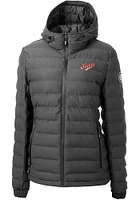 Cutter and Buck Dayton Flyers Womens Grey Mission Ridge Repreve Vault Filled Jacket