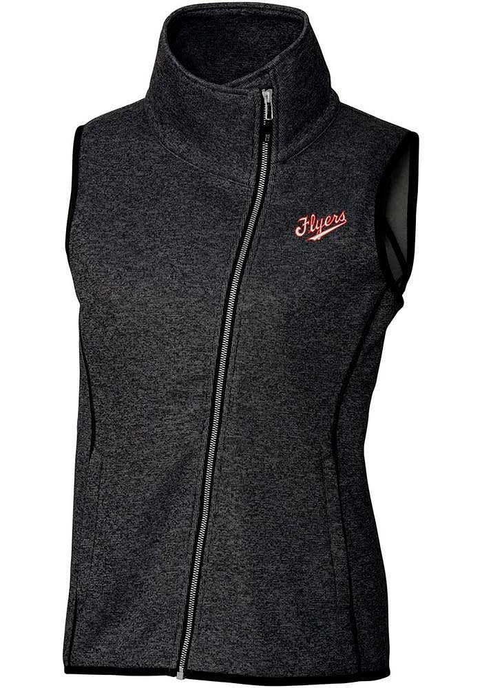 Cutter and Buck Dayton Flyers Womens Charcoal Vault Mainsail Asymmetrical Vest